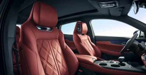 Changan UNI-K front seats in red interior