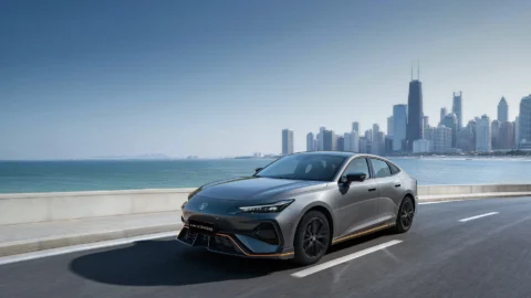 2026 UNI-V coastal front three-quarter driving view