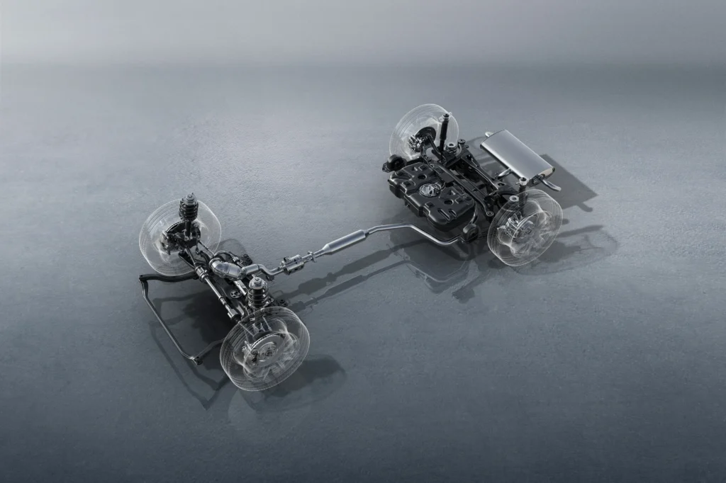 2024 GS4 chassis and drivetrain layout