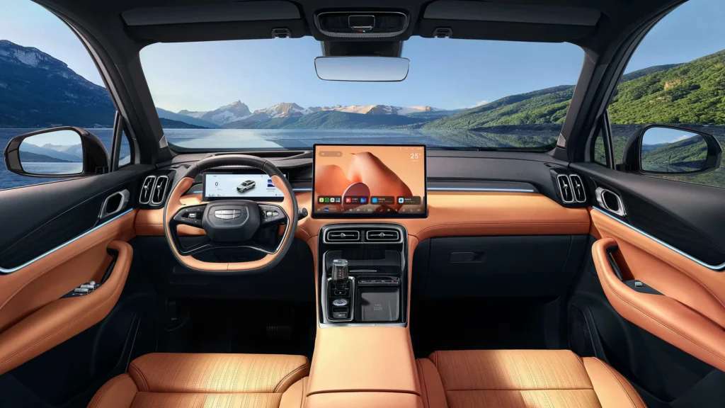 2026 Geely Boyue L dashboard and center console