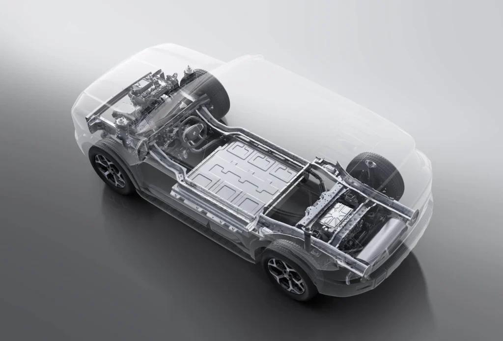 2026 Shanhai T1 chassis and powertrain layout