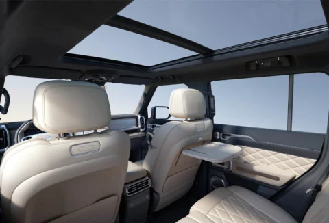 2026 Traveller C-DM rear seats and panoramic roof